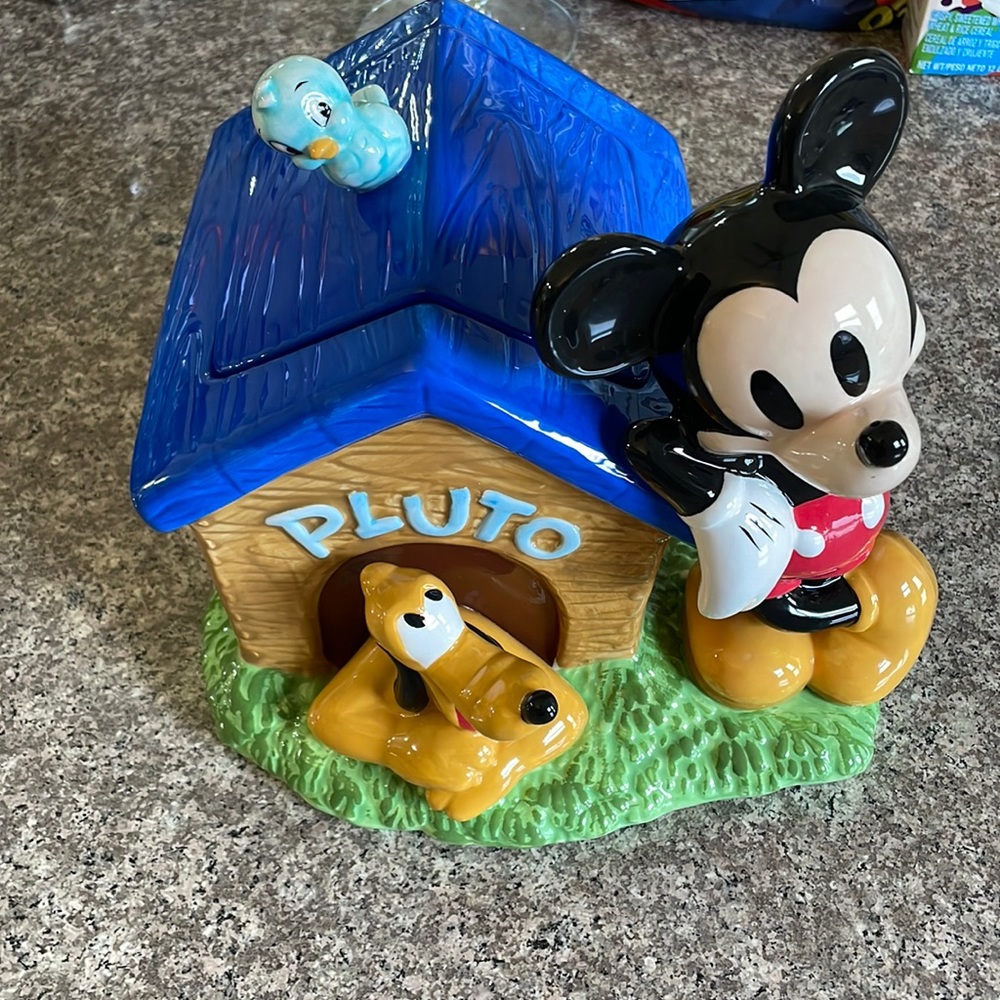 Mickey Mouse and Pluto Talking cookie Jar